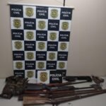 Polícia Civil apreende cinco armas de fogo e munições em Macaíba