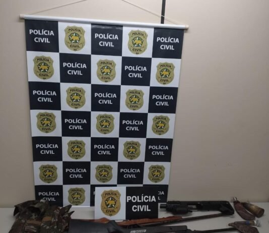 Polícia Civil apreende cinco armas de fogo e munições em Macaíba