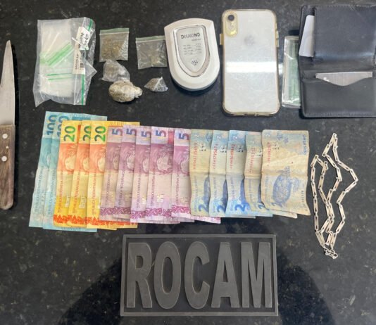 ROCAM prende homem suspeito por tráfico de drogas no bairro das Quintas em Natal
