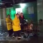 Duas pessoas com deficiência visual e dois animais são resgatados em alagamento na Zona Norte de Natal